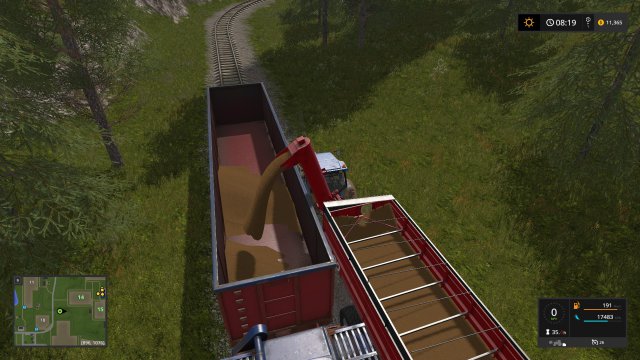 Farming Simulator 17 - Basic Training: Using the Train to Gather Grain