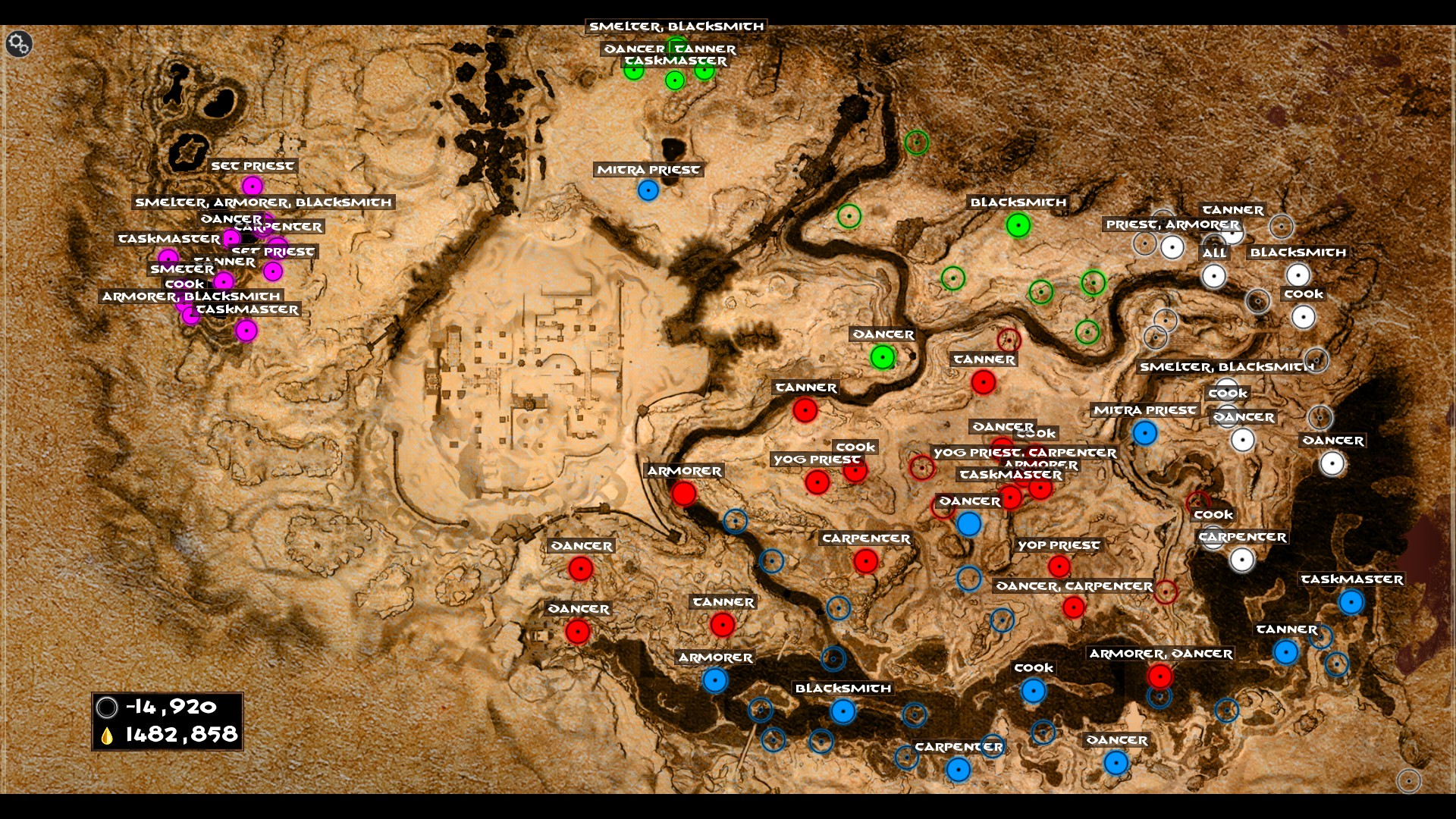 conan exiles interactive map with key