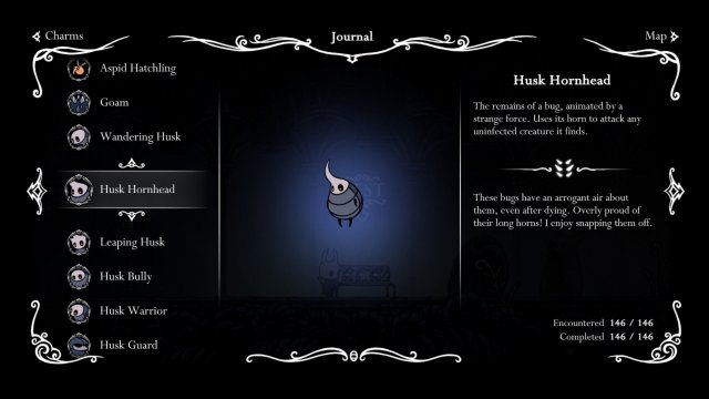 Hollow Knight - Hunter's Journal