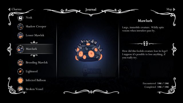 Hollow Knight - Hunter's Journal