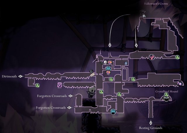 full map of hollow knight