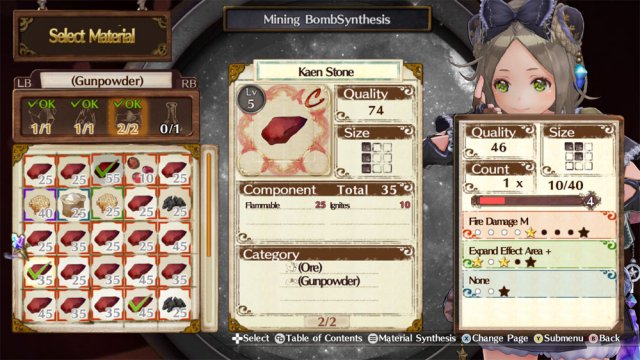 Atelier Firis - Synthesis Guide: Activating Item Properties