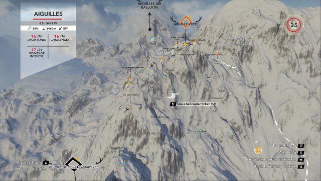 Steep - All Coordinates for Mountain Stories, Drop Zones and Points of Interests