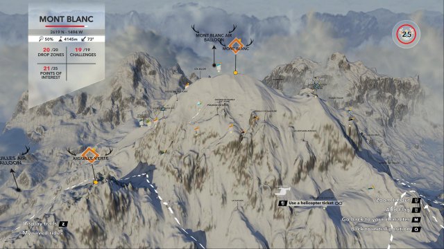 Steep - All Coordinates for Mountain Stories, Drop Zones and Points of Interests