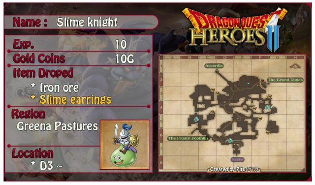 Dragon Quest Heroes 2 - All Monster Locations