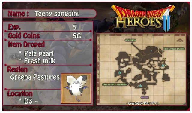 Dragon Quest Heroes 2 - All Monster Locations