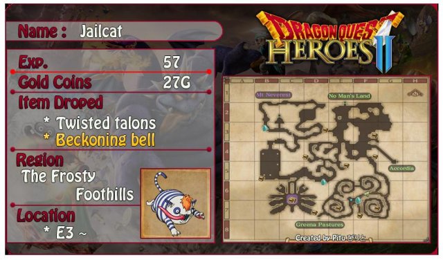 Dragon Quest Heroes 2 - All Monster Locations