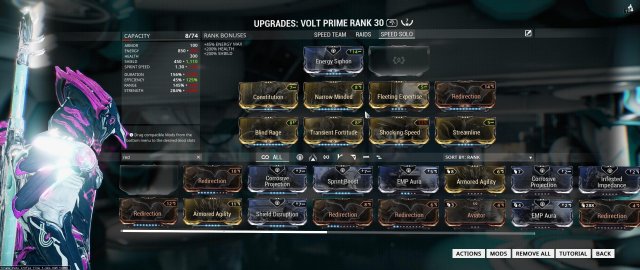 Warframe - Optimized Volt Builds (Advanced Guide)