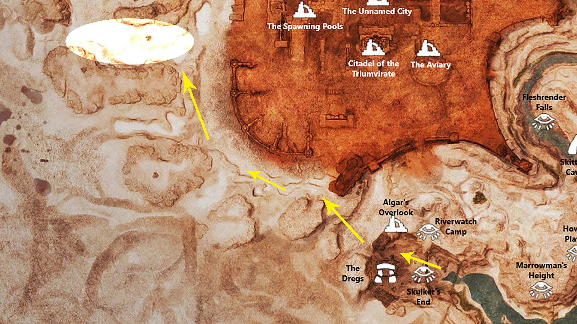Conan Exiles Логово на карте