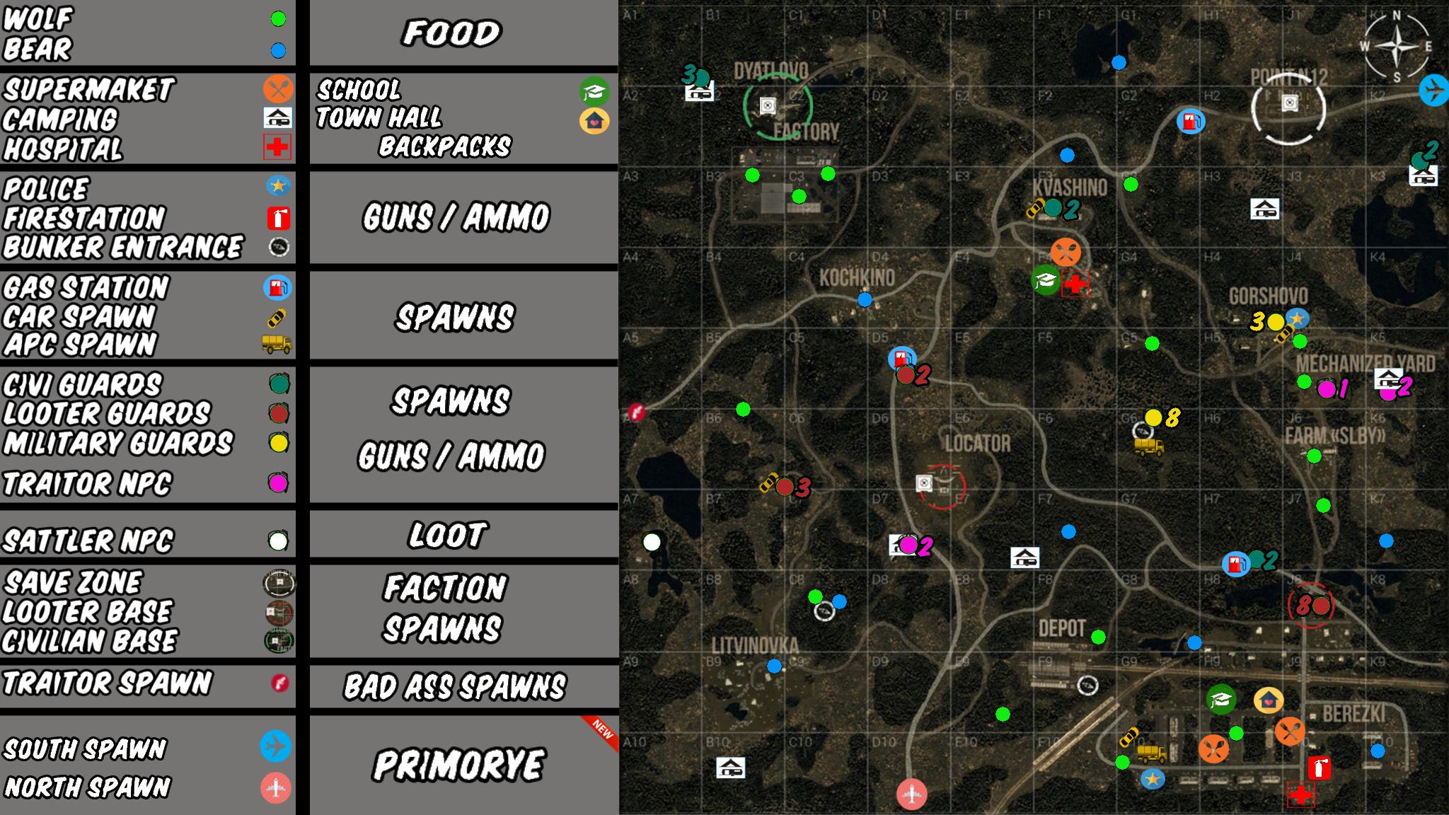 day r survival map