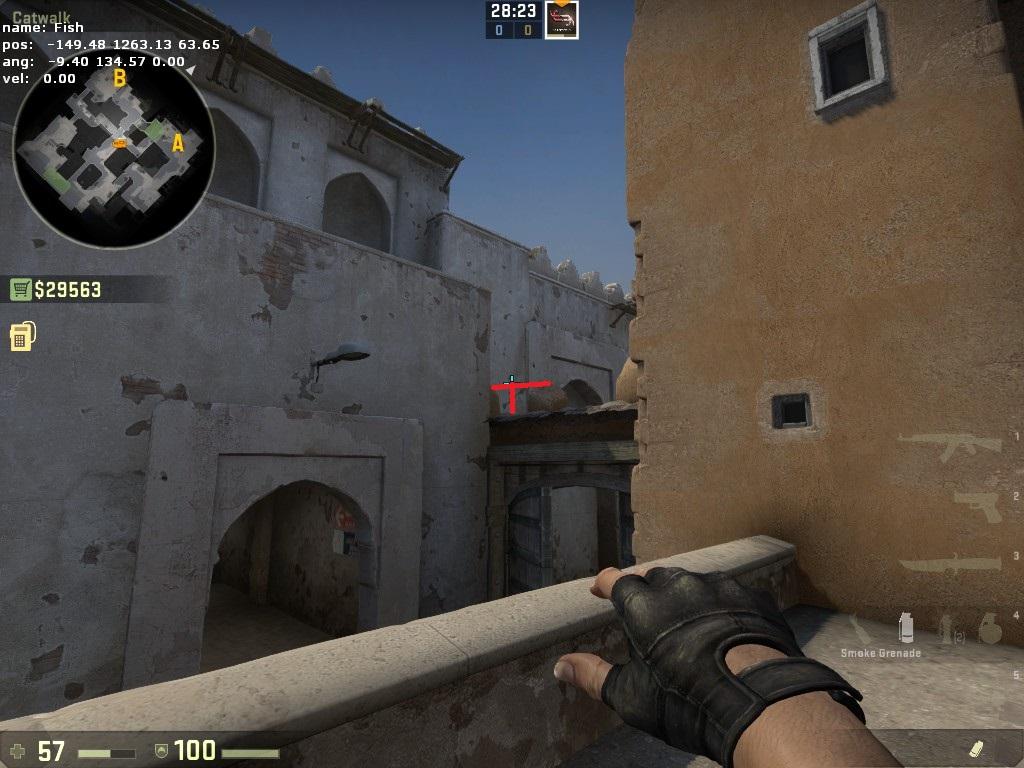 Counter-Strike: Global Offensive - Basic Smokes and Pop Flashes (New Dust 2)