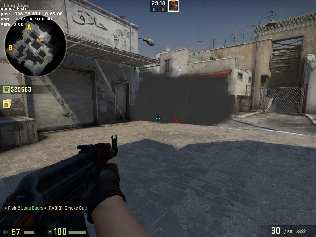 Counter-Strike: Global Offensive - Basic Smokes and Pop Flashes (New Dust 2)1024 x 768