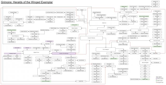 Grimoire: Heralds of the Winged Exemplar - World Map