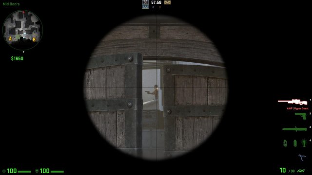 Counter-Strike: Global Offensive - Mid-Door Wallbang (New Dust 2)