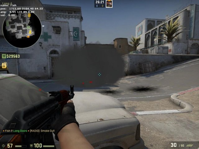 Counter-Strike: Global Offensive - Basic Smokes and Pop Flashes (New Dust 2)