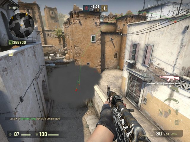 Counter-Strike: Global Offensive - New Xbox Smoke (New Dust 2)