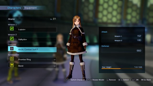 Sword Art Online: Fatal Bullet - Item Shop Outfits (Female)