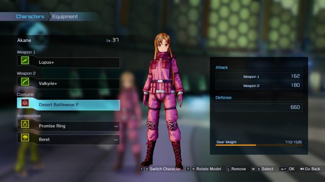 Sword Art Online: Fatal Bullet - Item Shop Outfits (Female)