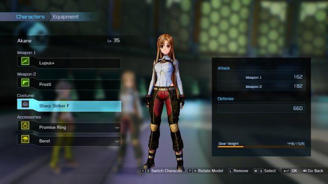 Sword Art Online: Fatal Bullet - Item Shop Outfits (Female)