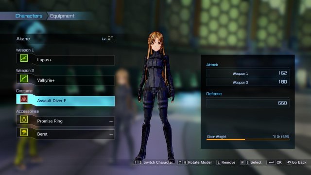 Sword Art Online: Fatal Bullet - Item Shop Outfits (Female)