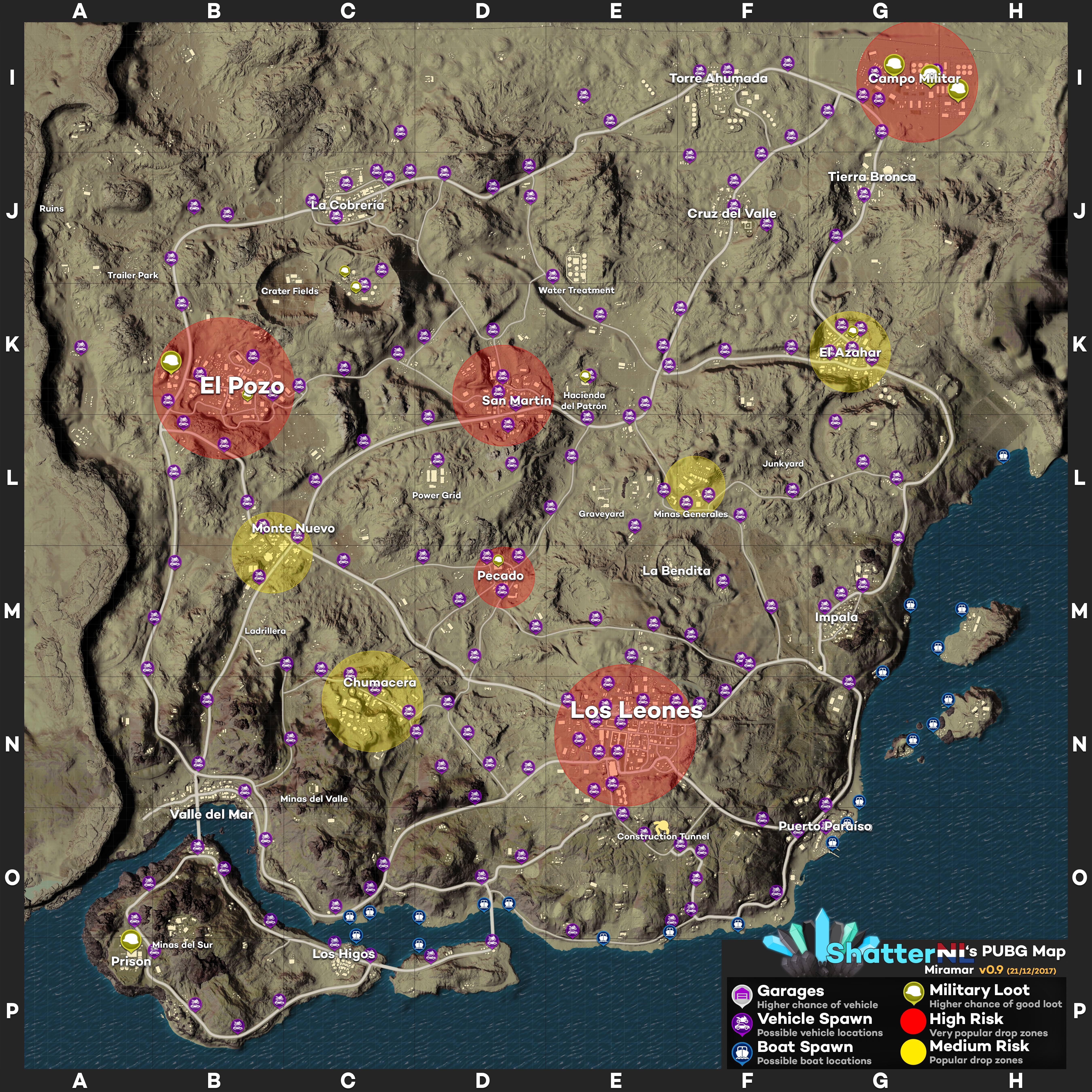 PUBG - Best Loot and Spawn Locations (Vehicles, Boats ...