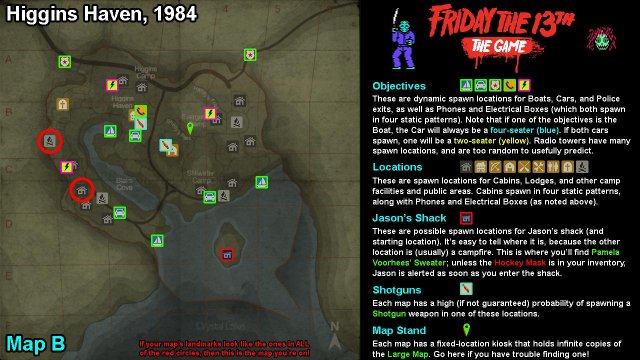 Friday the 13th: The Game - Full Maps With All Objective / Location Spawns image 21