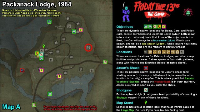 Friday the 13th: The Game - Full Maps With All Objective / Location Spawns image 31