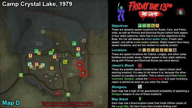 Friday the 13th: The Game - Full Maps With All Objective / Location Spawns image 14