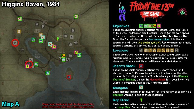 Friday the 13th: The Game - Full Maps With All Objective / Location Spawns image 18