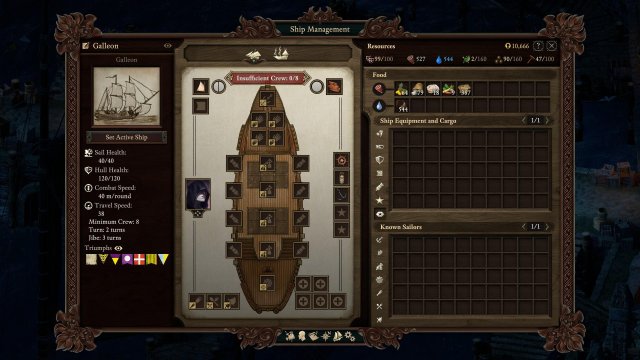 Pillars of Eternity II: Deadfire - Ships (Comparision)