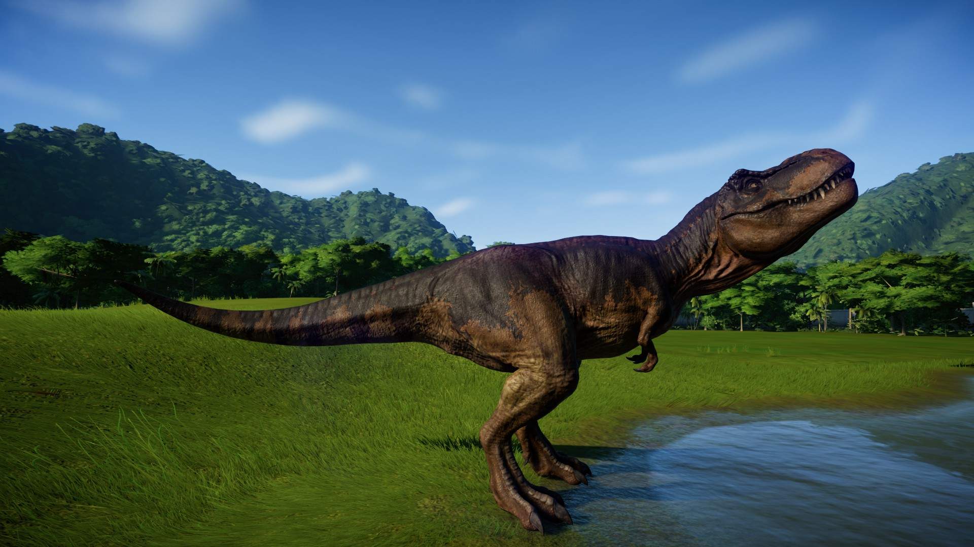 t rex jurassic world evolution