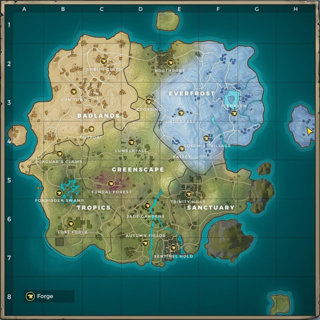 Realm Royale - World Map
