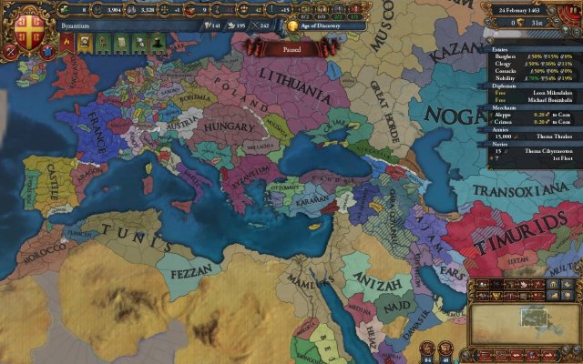 Europa Universalis IV - How to Byzantium in 1.25