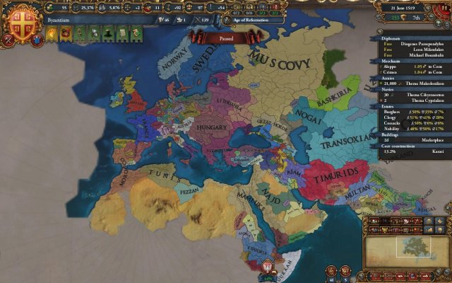 Europa Universalis IV - How to Byzantium in 1.25