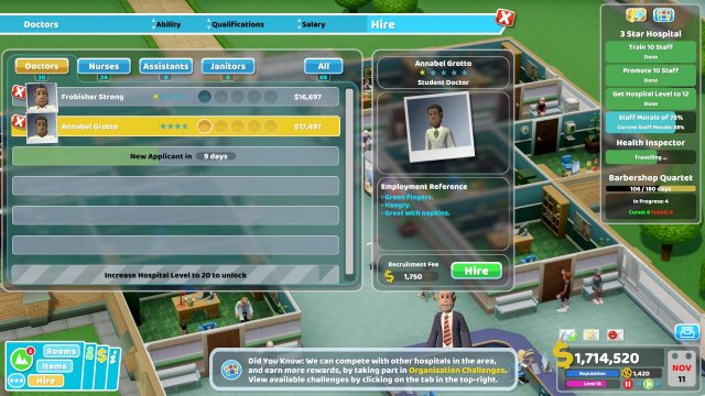 Two Point Hospital - School of the Gifted Employees Guide