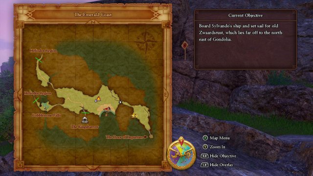 Dragon Quest XI: Echoes of an Elusive Age - Crossbow Target Locations (Emeral Coast)