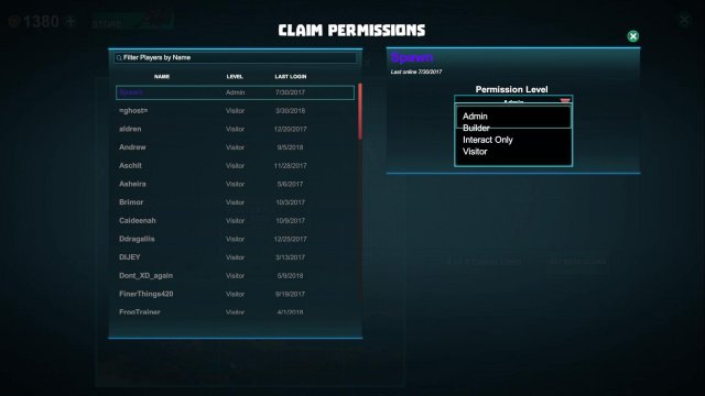 Creativerse - Claims and Permissions