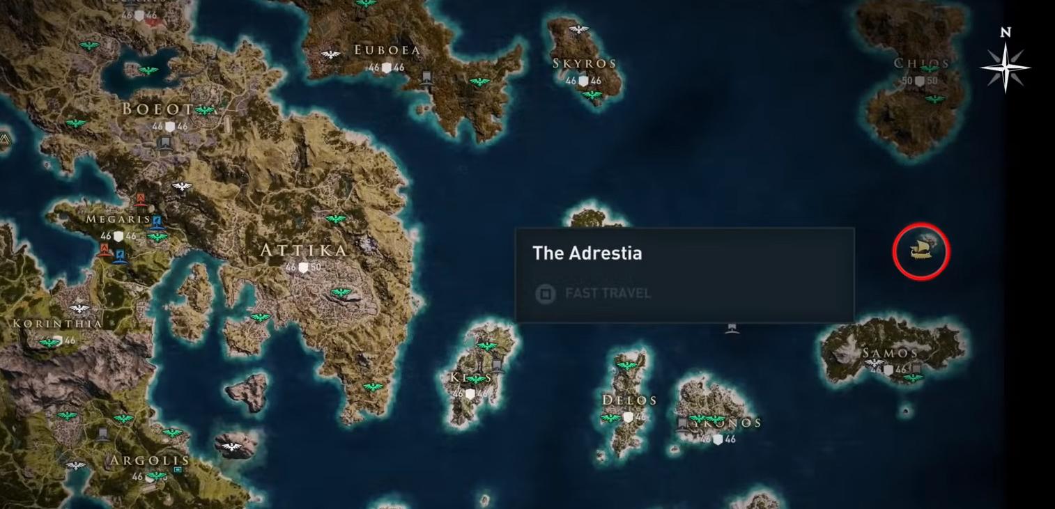 Assassin's Creed Odyssey - How to Find Poseidon's Trident (Legendary