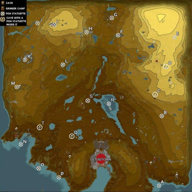 Warframe - All Cave Locations (Plains of Eidolon / Tomb Looter Achievement)