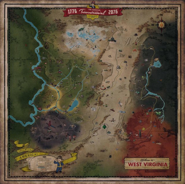 Fallout 76 - World Map