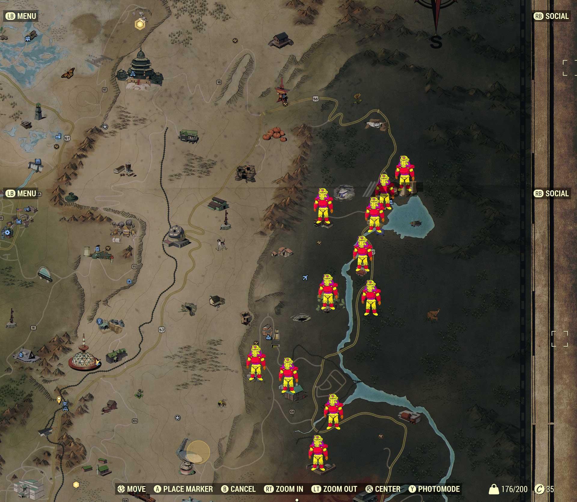 Fallout 76 - All Power Armor Locations