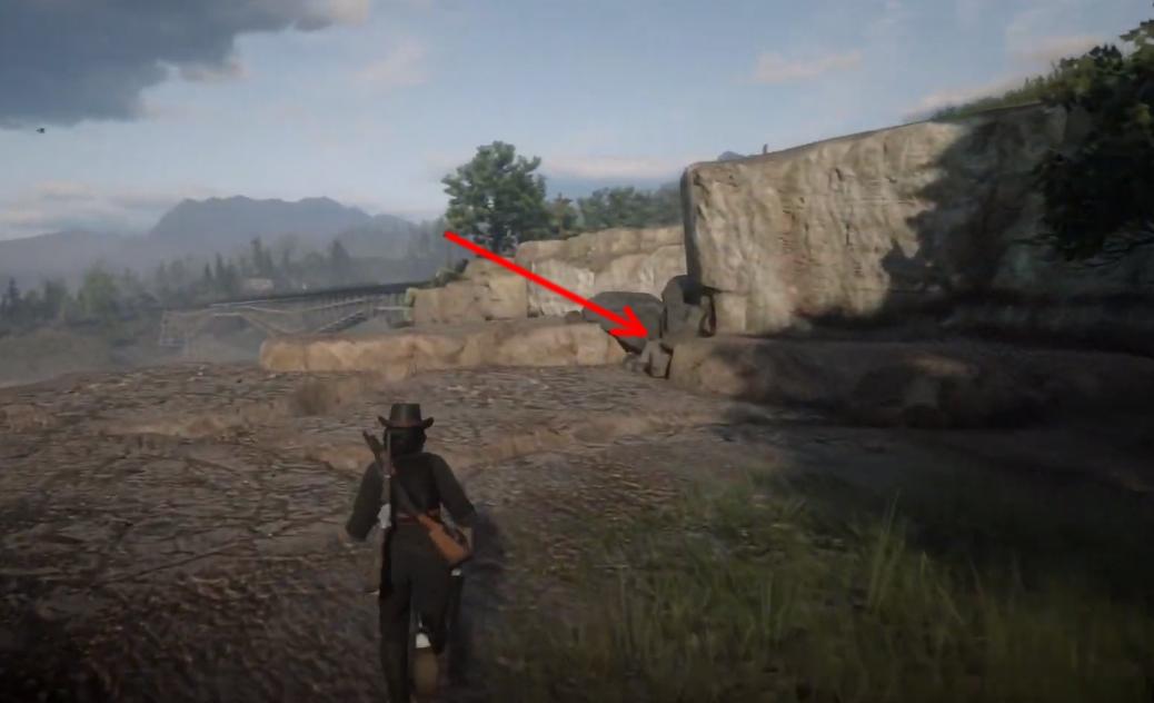 Red Dead Online - Bard's Crossing Treasure Map Location and Solution