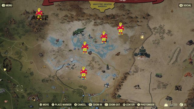Fallout 76 - All Power Armor Locations