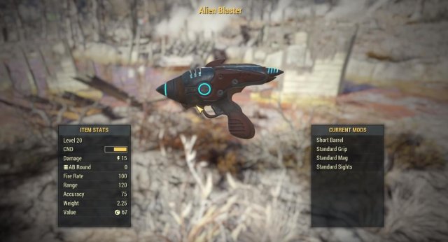 Fallout 76 - How to Find Alien Blaster Pistol (Unique Weapon)