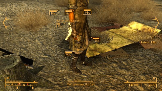 Fallout: New Vegas - How to Get the Mysterious Magnum without Killing The Lonesome Drifter image 6