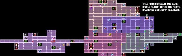 Touhou Luna Nights - Full Map with Item Locations