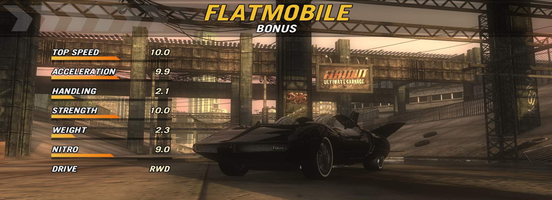 Flatout Ultimate Carnage Extras Codes