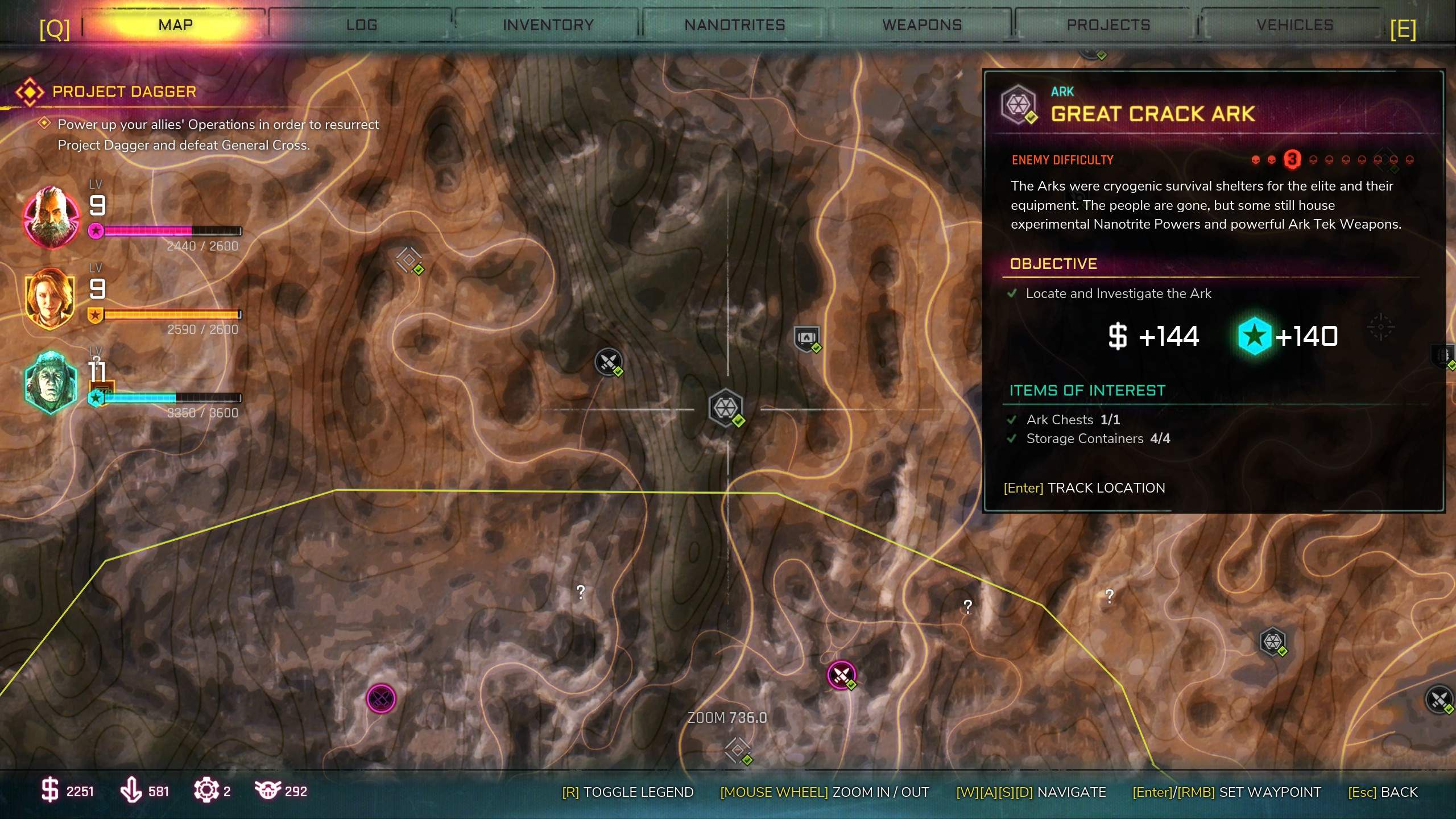 RAGE 2 Ark Locations Map. gameplay.tips. 