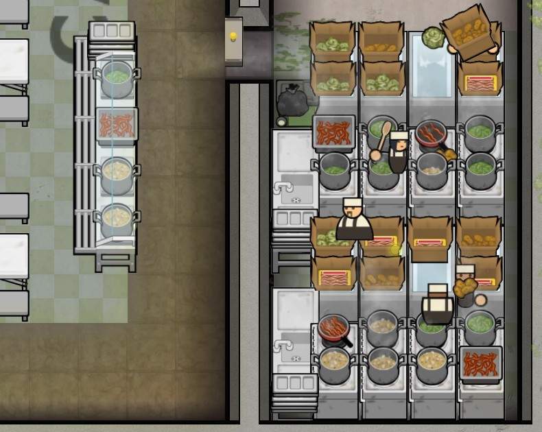 prison architect kitchen design