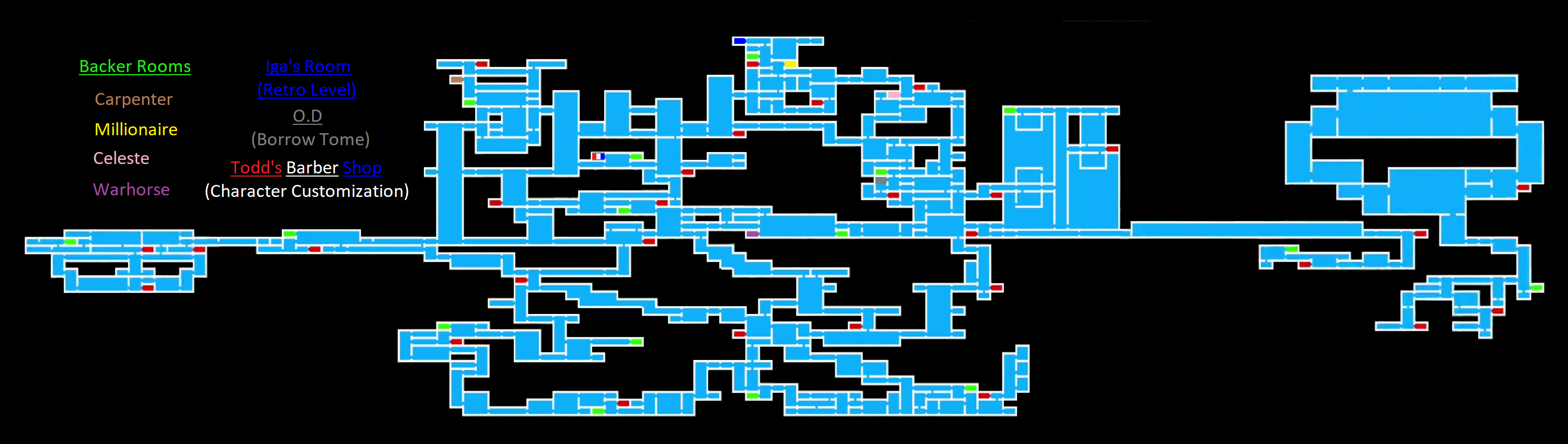 Bloodstained: Ritual of the Night - Full Map